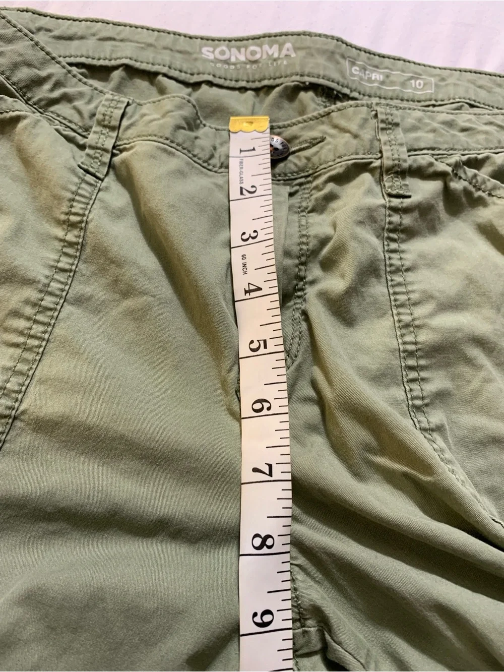 SONOMA Olive Utility Capri Pants
